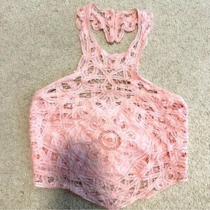 Free people intimately halter crop tank